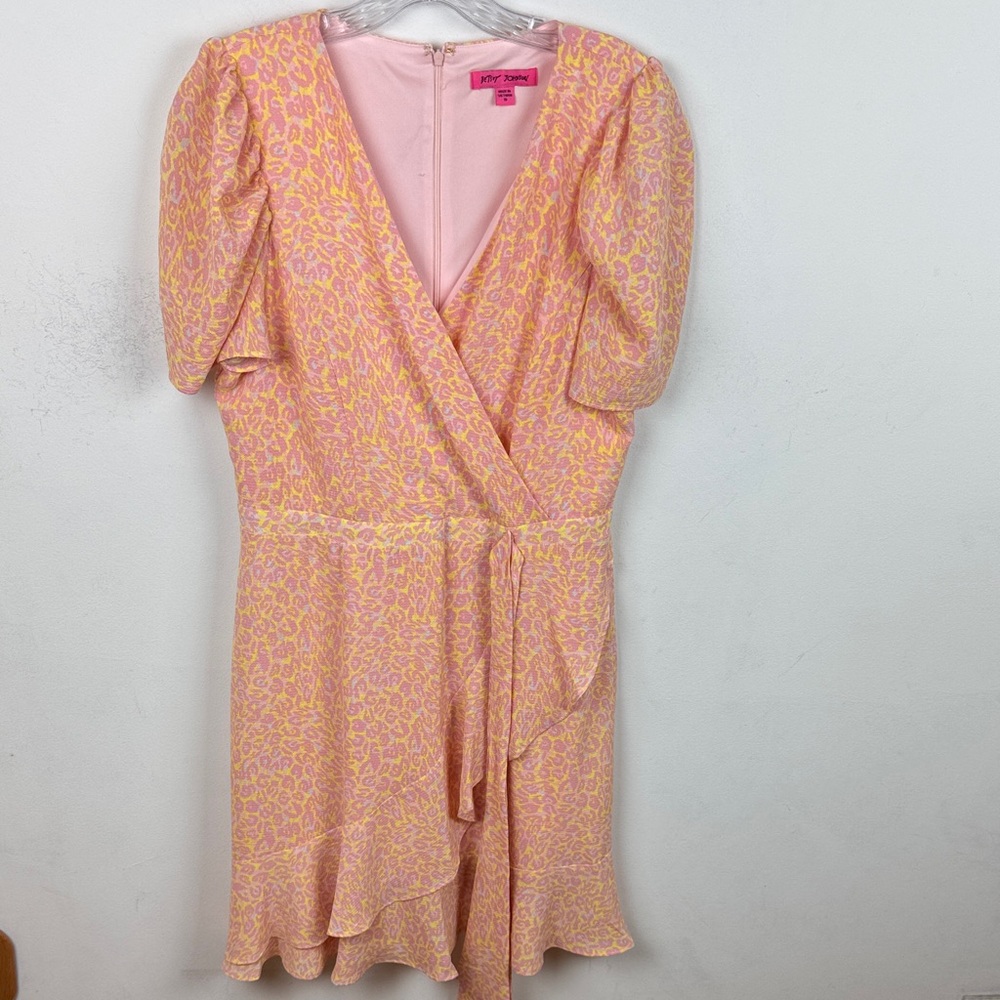Betsey Johnson Pink Leopard Mini Dress